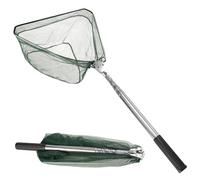 MI CASA Telescopic Fishing Landing Net Collapsible Extensible Foldable Portable for Bird Fish Catch Release Lightweight Portable Aluminum Alloy Frame, 4-Section Telescopic Handle 156cm Length
