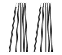 MI CASA Tent Tarp Poles Set of 2, Universal Telescopic Adjustable Aluminium Camping Awning Poles Tent Accessories for Headroom Canopy Porch Sun Shade Sail, Black