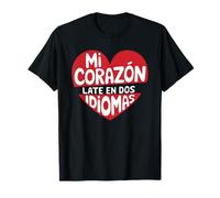 Mi Corazon Bilingual Spanish Maestra for Teacher T-Shirt