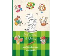 Mi Cuaderno de Recetas: Recetario de Cocina en Blanco Para Llenar - Cuaderno Para 52 Recetas Doble Página . Formato A5 - 110 páginas.(10)