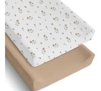 Mi Flor Muslin Changing Table Cover, 16 x 32 x 5 inch, Ultra Soft, CPC Certified, with Elastic Corners, 360° Fit, Lightweight, Breathable, Fits Most Changing Mats, 2