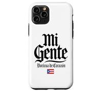 Mi Gente Boricua de Corazón Puerto Rico Flag Black Print Case for iPhone 11 Pro
