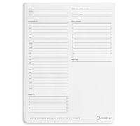 MI GOALS Undated Hourly Notepad - Enhance Time Management, Increase Productivity, and Avoid Procrastination - 50 Pages Premium Time Blocker Planner (B5, 6.9 X 9.8 Inches)
