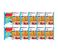 Mi Goreng BBQ Chicken Instant Noodles - 80g (Pack of 10) | Flavorful & Quick Meal Solution | Ready in Minutes | Versatile Use | Authentic Taste | Convenient & Quick