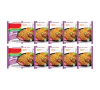 Mi Goreng Beef Rendang Noodles - 80g (Pack of 10) | Authentic Indonesian Instant Noodles | Quick & Delicious Meal Solution | Global Cuisine Lovers