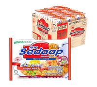 Mi Goreng Noodles Original Flavor by Mi Sedaap - Pack of 30 Halal Instant Stir Fry Ramen Asian Noodles