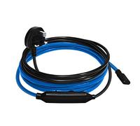Mi-Heat 48m Heating Cable Pipe Trace Heat Frost Protection Plug Thermostat Temperature Controlled Water Pipes Tubes Greenhouse Pond Reptile Outdoor Freeze Guard 220/240 AC 50Hz