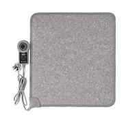 Mi-Heat Carbon Feet 55x50cm PVC Heating mat - up to 55°C + 1 to 8 Hours Timer - Small Mobile - Under Desk in Home Office