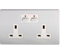Mi Home Style Double Socket Chrome