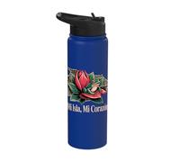 Mi Isla, Mi Corazón Tropical Frog Stainless Steel Insulated Water Bottle