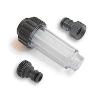 MI:KA:FI Water filter with plug-in couplings, for pressure washers, garden pump, garden irrigation, caravan, ¾ inch connection, suitable for Kärcher 4.730-059.0