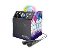 Mi-Mic Cube Speaker, Kids Karaoke Machine And Disco Cube Speaker, Portable With Bluetooth, Microphone, Led Lights And Echo,