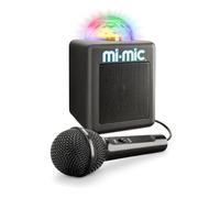 Mi-Mic Mini Speaker with MIC | Kids Karaoke Machine and Disco Cube Speaker, Portable with Bluetooth, Microphone, LED Lights