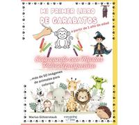 Mi primer libro para garabatear - Coloreando con Marius Polvodepurpurina: Diversión para niños y niñas a partir de 1 año con imágenes grandes, líneas ... - Más de 50 dibujos de animales para colorear