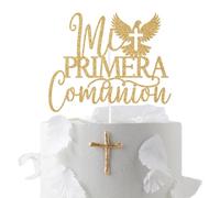 Mi Primera Comunion Cake Topper, Spanish First Holy Communion, Confirmation Blessing, Religious Christening Baptism Wedding Baby Shower Party Decorations