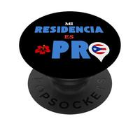 Mi Residencia es Puerto Rico | Boricua Pride Graphic PopSockets Adhesive PopGrip