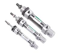 MI Stainless Steel Mini Cylinder 10/12/16/20/25mm Bore 5/10/15/20-150mm Stroke with Magnetic Ring Pneumatic Cylinders(Stroke 150mm,Bore 16mm)