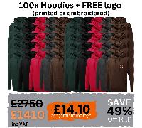 MI Supplies COPY - COPY - Embroidery Pack: 15 Hoodies Including Logo One Size