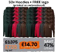 MI Supplies COPY - Embroidery Pack: 15 Hoodies Including Logo One Size