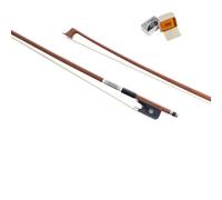 MI&VI AB-530 Classic Brazilwood Viola Bow for 14"-17" Violas (Full Size) with Bow Case Included | Well Balanced | Ebony Frog | Silver Mount | Mongolian Horse Hair - MIVI Music