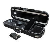 MI&VI Bravura Series Cushy Foam Wooden Hybrid Violin Oblong Case - 4/4 Full Size, NW-5015