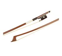 MI&VI CB-510 Brazilwood Cello Bow (Size 1/2) with Ebony Frog | Octagonal Silver Mount | Well Balanced | Light Weight | Mongolian Horse Hair - MIVI Music