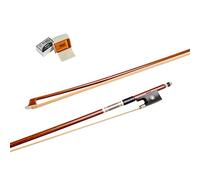 MI&VI NB-530 Classic Violin Bow 1/2 Size with Bow Soft Bag and Rosin for Bow Hairs Included - Ebony Frog - Well Balanced - Light Weight - Mongolian Horse Hair (Violin 1/2) - MIVI Music