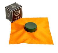 MI&VI Premium Dark Green Rosin for Violin, Viola, Cello Bows | Super Sensitive | Velvet Polish Cloth | Round Resin - By MIVI Music (Green)