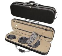 MI&VI Sonata Series Hard-Shell Violin Case - Velvet Cushion High-Density Foam Case for 4/4 Sized Violins, NF-6001