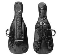 MI&VI Travel Cello Soft Case Gig Bag (3/4 Size) with Multiple Pockets and Adjustable Backpack Straps | 1680D Ballistic Nylon | Cushioned Back Support | Non-Abrasive Lining - By MIVI Music