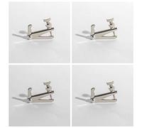 MI&VI Violin Fine Tuners - Stainless Steel Adjusters, Silver, 4Pcs (3/4-4/4 Size)