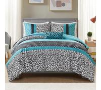 MI ZONE KIDS Comforter Set Fun Bedroom Décor, Polyester, Chloe, Teal, King
