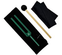 MI528 Hz Tuning Fork Set 528 Hz Tuning Forks Chakra for DNA Repair Healing Tuning Forks Medical Sound Healing Tuning Fork Stress Relief Gift for Women (Green)