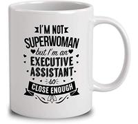 Mia Gift Im Not Superwoman But Im an Executive Assistant Coffee Mug (White, 11 oz)