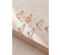 Mia Gioielli Women's Sterling Silver Minimalist Star Studs Celestial Earrings in Rose Gold Mia Gioielli Rose Gold One Size