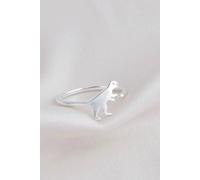 Mia Gioielli Women's Sterling Silver T-Rex Dinosaur Adjustable Ring Mia Gioielli Silver One Size