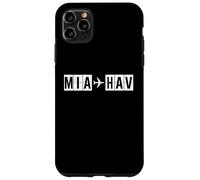 MIA HAV Route Miami Havana Flight Path Cuba Case for iPhone 11 Pro Max