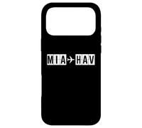 MIA HAV Route Miami Havana Flight Path Cuba Case for iPhone 17 Pro Max