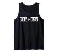 MIA HAV Route Miami Havana Flight Path Cuba Tank Top