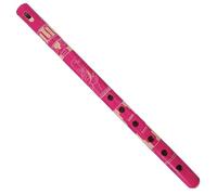 Mia Jewel Shop - Handmade Colored Bamboo Wooden Flute | Tribal Nature Pattern | Native Recorder for Beginners, Meditation & Music Lovers (Hot Pink)