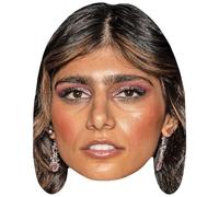 Mia Khalifa (Make Up) Celebrity Mask, Flat Card Face, Fancy Dress Mask