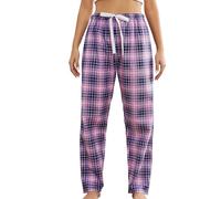 MIA LUCCE Pyjama Bottoms Womens Plaid Pyjama Bottoms Comfy Tartan Trousers Lounge Pants Checkered Pj Bottoms Jersey Pyjamas