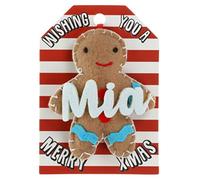 Mia Name Gingerbread Man Christmas Tree Bauble Decoration Hanging Gift