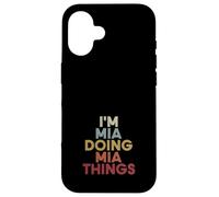 Mia Name Mia Personalized Name First Given Case for iPhone 16