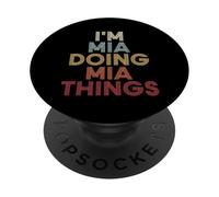 Mia Name Mia Personalized Name First Given PopSockets Adhesive PopGrip