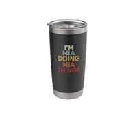 Mia Name Mia Personalized Name First Given Stainless Steel Insulated Tumbler