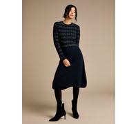Mia Navy Knitted Midi Dress GWD by GEORGE W. DAVIES Navy L