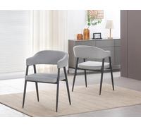 Mia Set Of 2 Dining Chairs - Grey