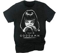 Mia Wallace T-Shirt I Said Goddamn Pulp Fiction Tee Quarentino Bella Canv M Black
