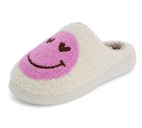 MIA Women's Cozi Slippers, Pink Heart, 8 UK